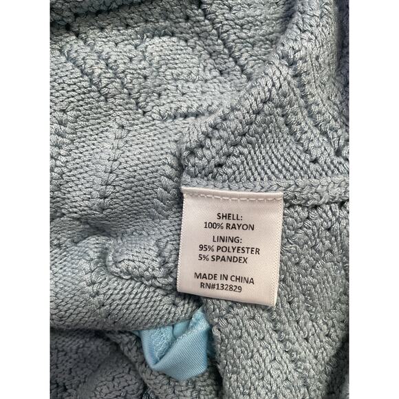 House Of Harlow 1960 x Revolve 'Rose' Blue Rayon Dress Size M - Picture 5 of 5